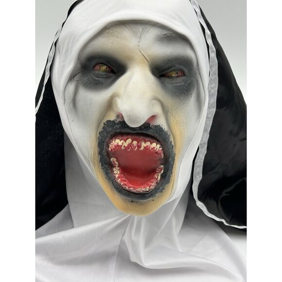 Scary Cosplay The Nun Full Face Halloween Mask Costume Horror Creepy Party Props - Picture 3 of 9
